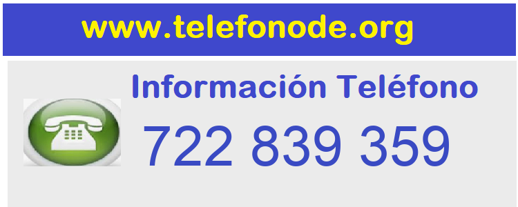 Telefono  722839359