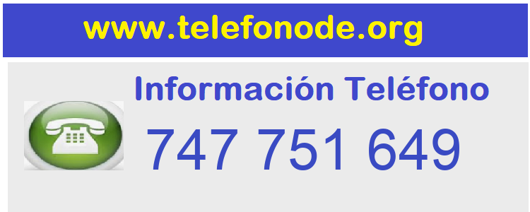 Telefono  747751649