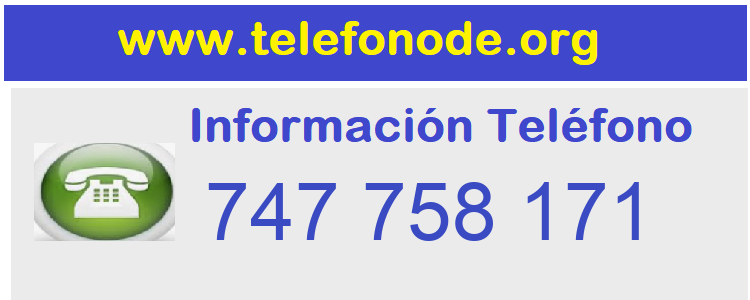 Telefono  747758171