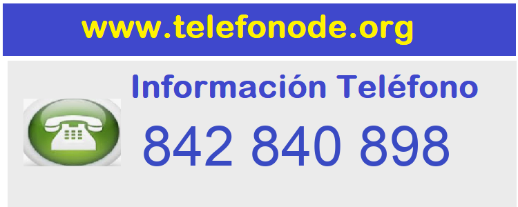 Telefono  842840898