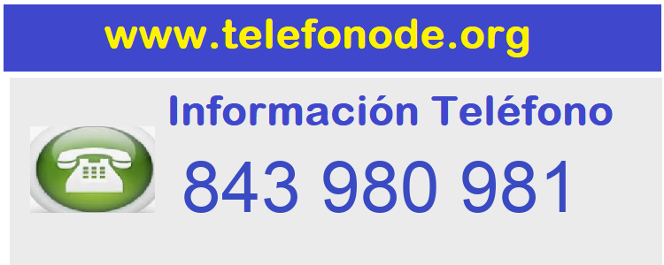 Telefono  843980981