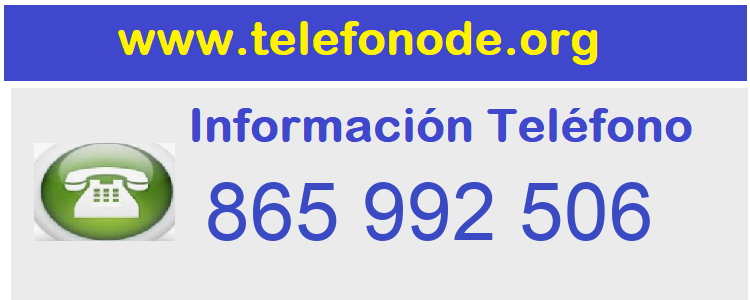 Telefono  865992506