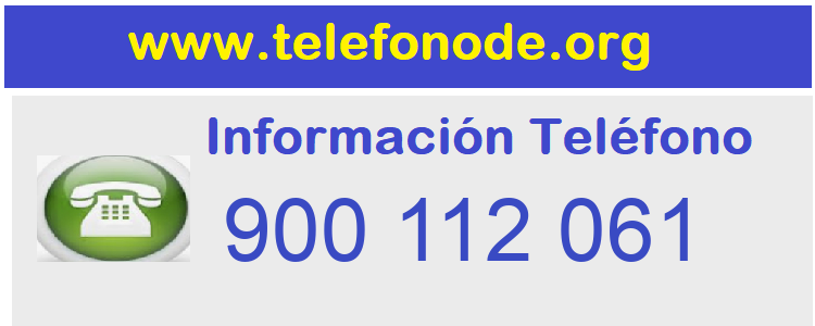 Telefono  900112061