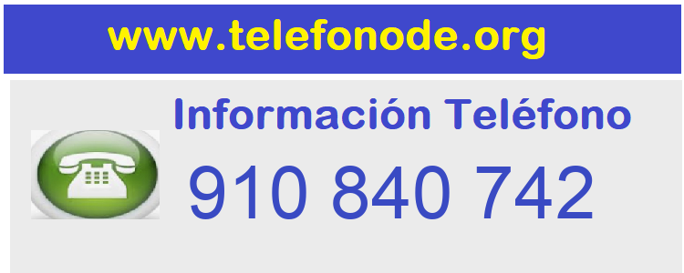 Telefono  910840742