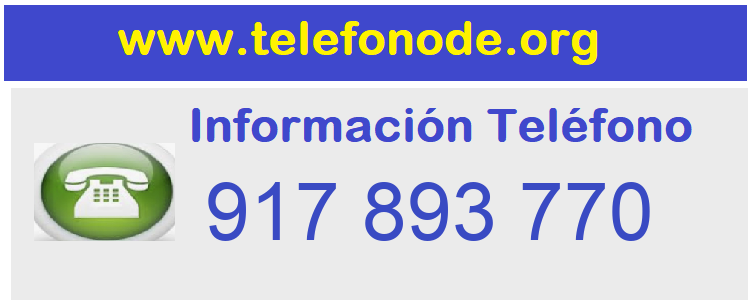 Telefono  917893770