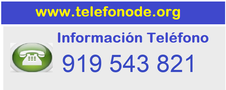 Telefono  919543821