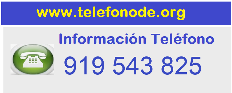 Telefono  919543825