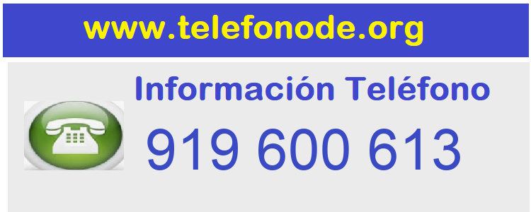 Telefono  919600613