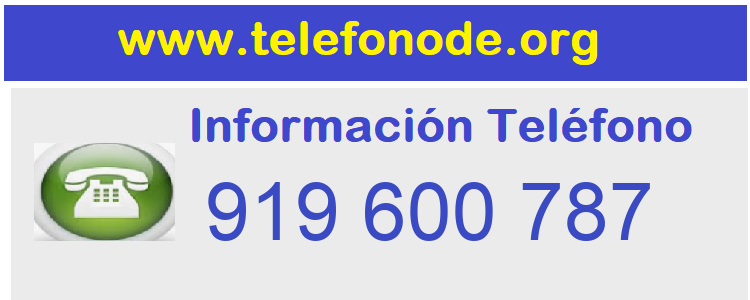 Telefono  919600787
