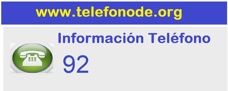 Telefono  92