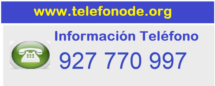 Telefono  927770997