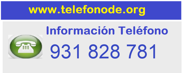 Telefono  931828781