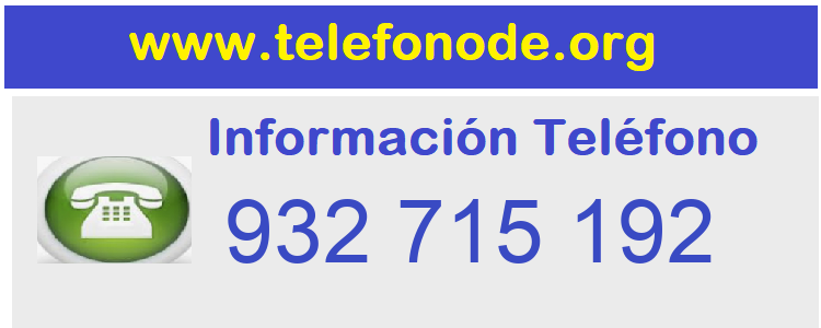 Telefono  932715192