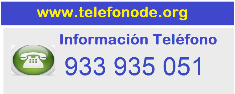 Telefono  933935051