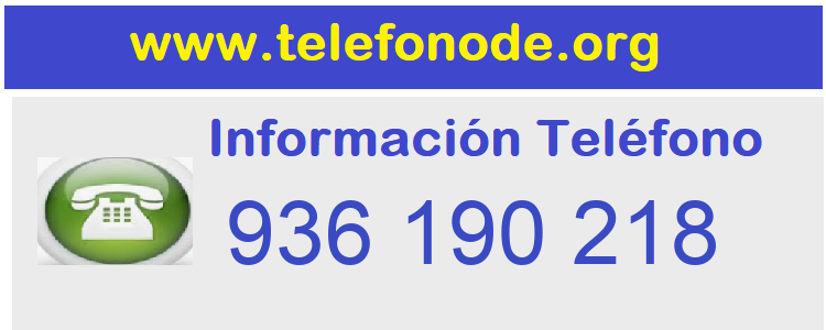 Telefono  936190218