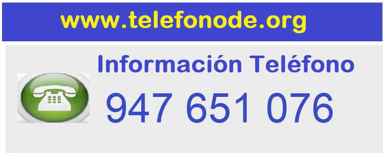 Telefono  947651076