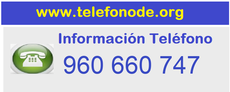 Telefono  960660747