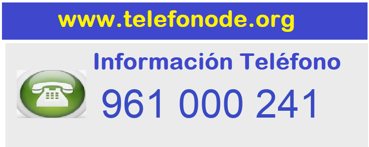 Telefono  961000241