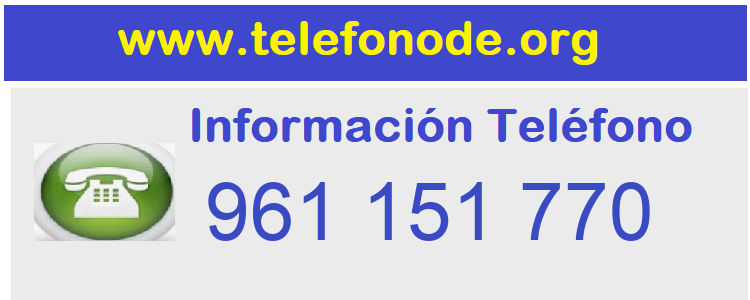 Telefono  961151770