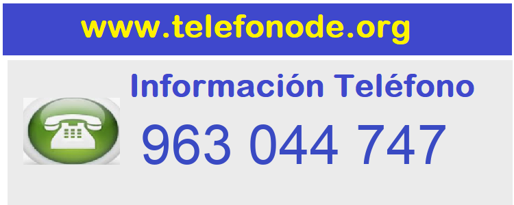 Telefono  963044747