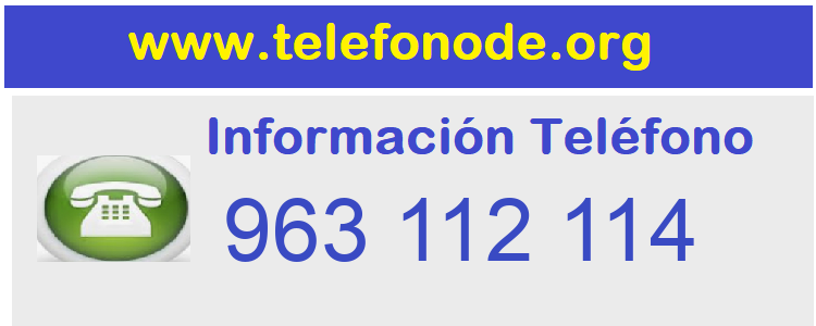 Telefono  963112114
