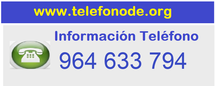 Telefono  964633794