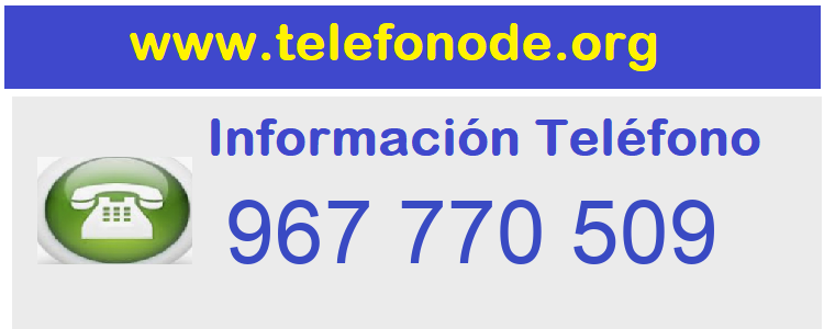 Telefono  967770509