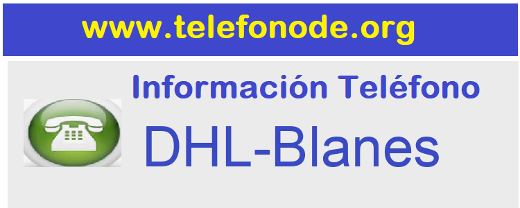 Telefono  DHL-Blanes