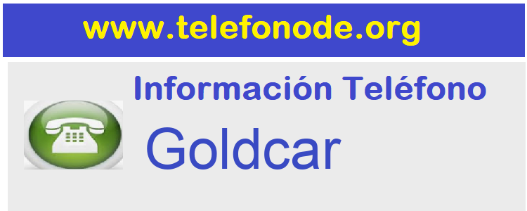 Telefono  Goldcar