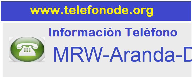 Telefono  MRW-Aranda-De-Duero