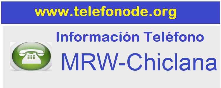 Telefono  MRW-Chiclana