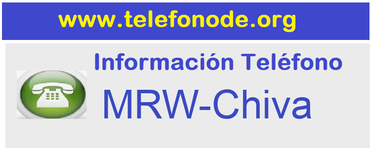 Telefono  MRW-Chiva