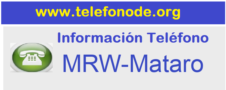 Telefono  MRW-Mataro