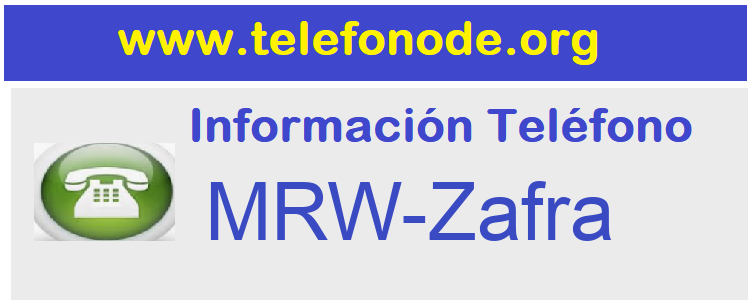 Telefono  MRW-Zafra