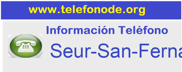 Telefono  Seur-San-Fernando