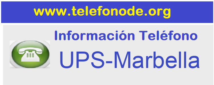 Telefono  UPS-Marbella