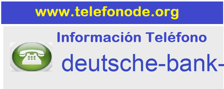 Telefono  deutsche-bank-americas