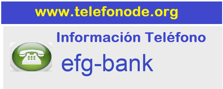 Telefono  efg-bank