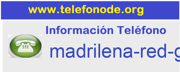 Telefono  madrilena-red-gas